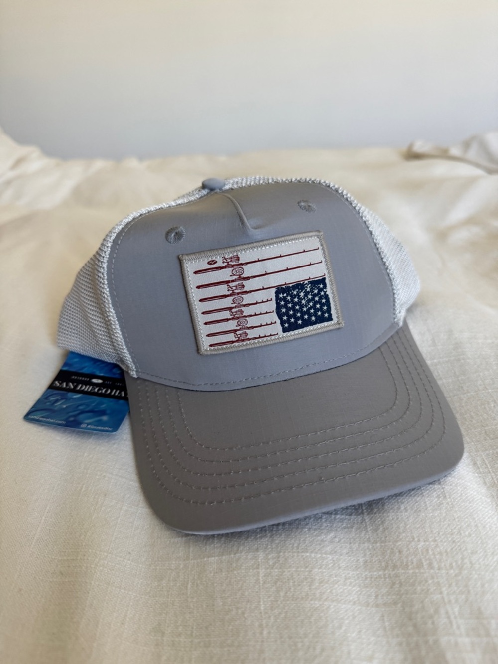 San Diego Hat Company Men’s Americana Fishing Trucker Hat One Size